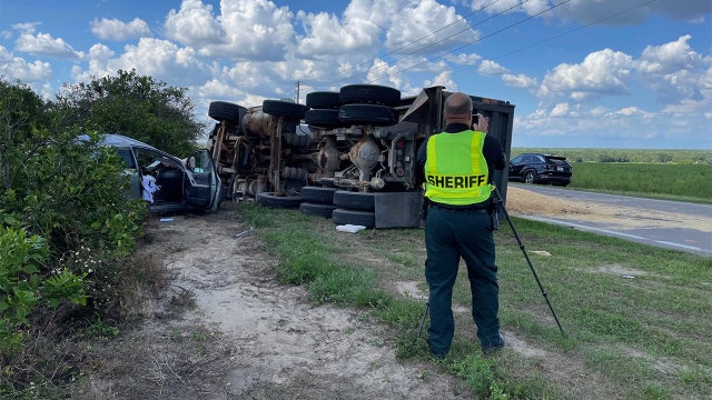 1 killed, 2 injured after car collides with dump truck in Lake Wales