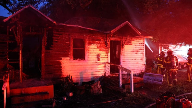 Hillsborough County firefighters respond to house fire on Nebraska Avenue