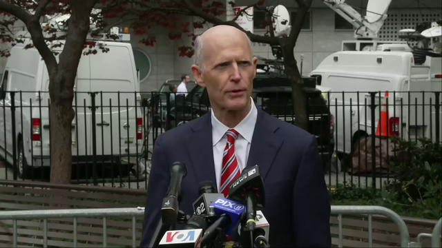 Sen. Scott defends trip to New York to support Trump