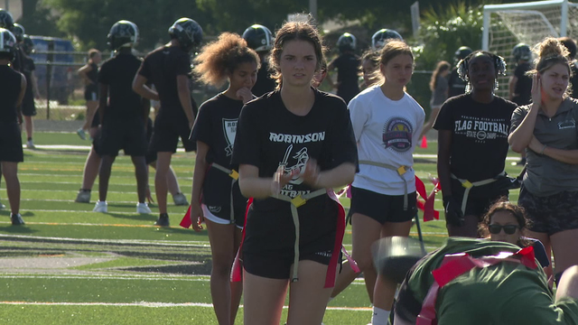 Robinson High flag football riding 57 game playoff win streak