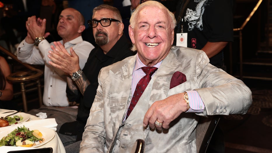 BEVERLY HILLS, CALIFORNIA - AUGUST 18: Ric Flair attends the Harold & Carole Pump Foundation 2023 Gala at The Beverly Hilton on August 18, 2023 in Beverly Hills, California. (Photo by Tiffany Rose/Getty Images for Harold & Carole Pump Foundation)