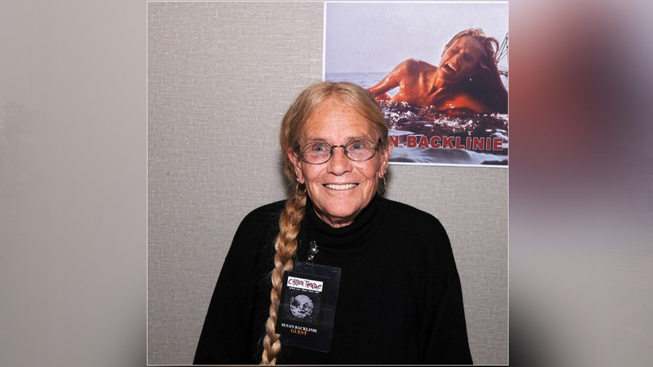 PARSIPPANY, NJ - APRIL 21: Susan Backlinie attends Chiller Theatre Expo Spring 2017 at Hilton Parsippany on April 21, 2017 in Parsippany, New Jersey. (Photo by Bobby Bank/Getty Images)