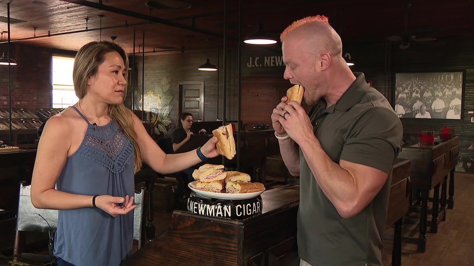 Nick Wehry and Miki Suto will square off at the Cuban sandwich eating competition in Ybor City. 