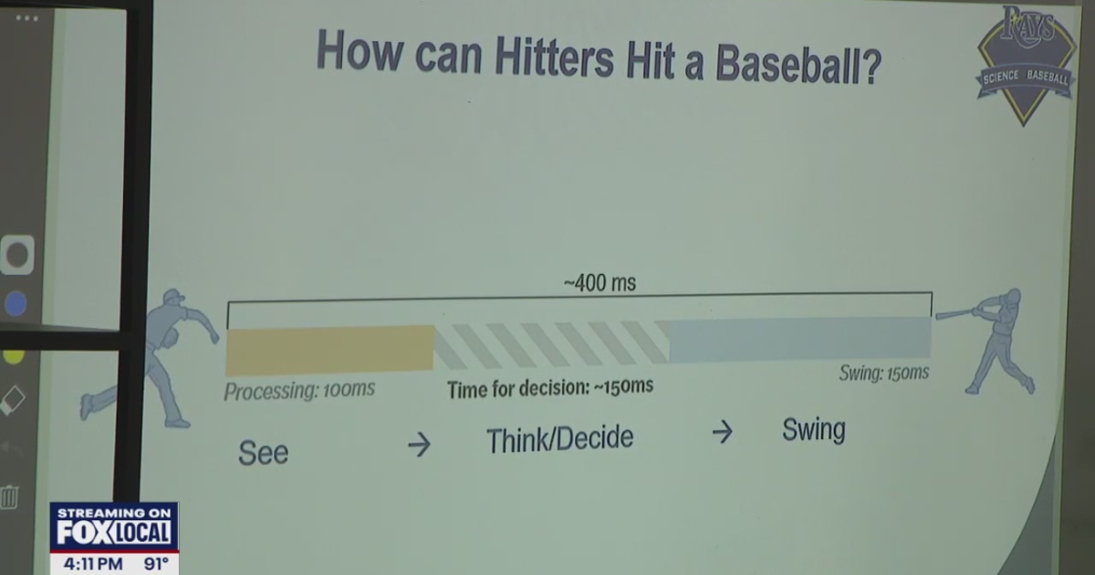 Students learn how to hit a baseball courtesy of the Rays | FOX 13 ...