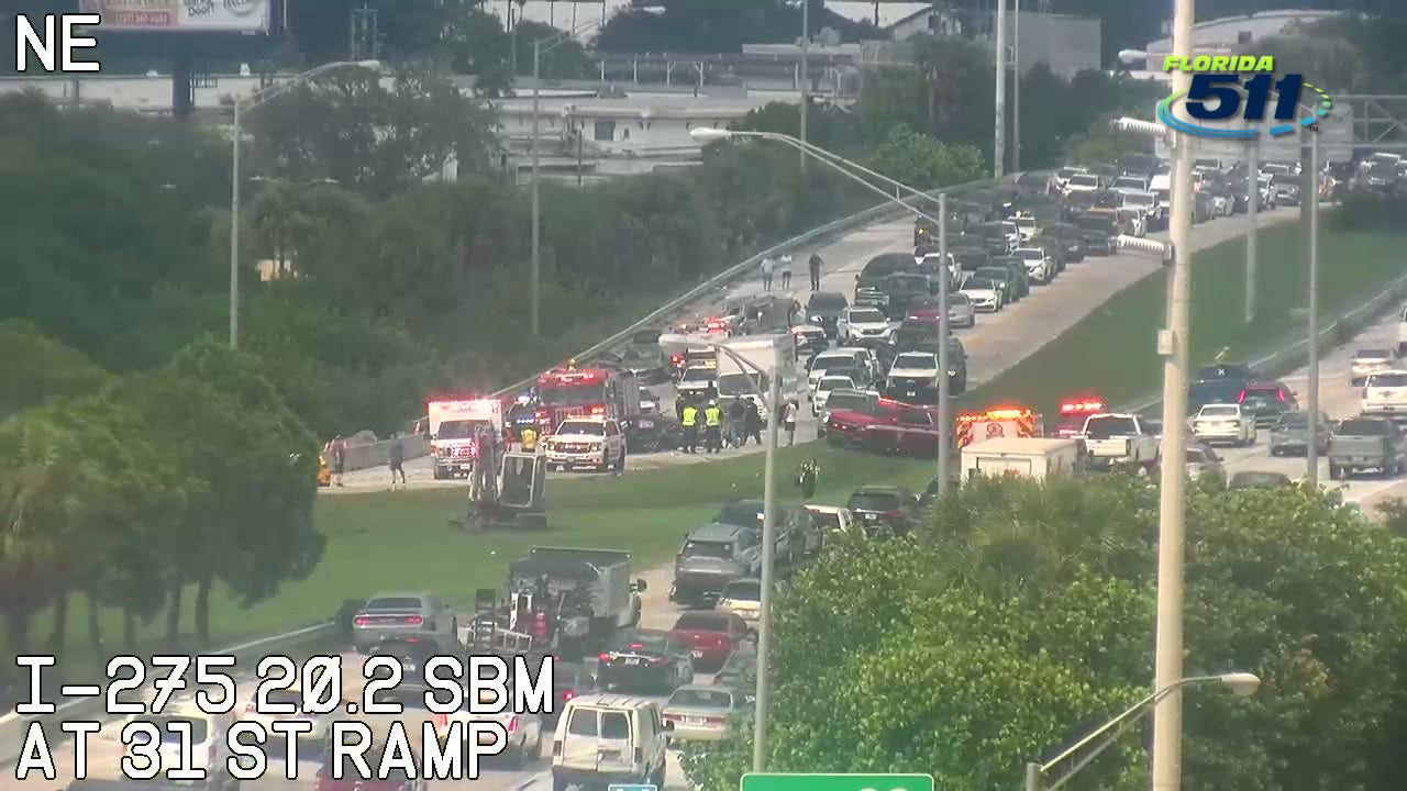 2 hurt in crash that caused major backups on I-275 southbound in