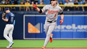 Henderson homers on 1st pitch and Orioles beat Tampa Bay Rays 5-2 for 1st 4-game sweep at Tropicana Field