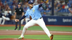 Taj Bradley ties career high with 11 strikeouts as the Tampa Bay Rays rally to beat the Cubs 3-2