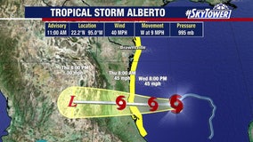 Tropical Storm Alberto, first of 2024 hurricane season, forms over Gulf of Mexico