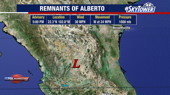 Tracking the Tropics: Alberto quickly weakens, NHC tracking 2 other storms