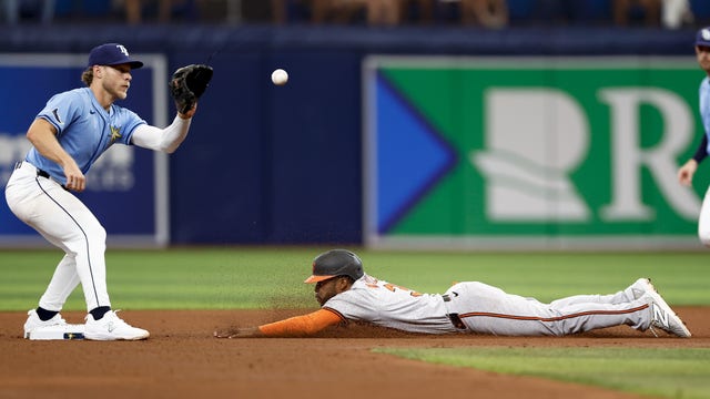 Rodriguez takes perfect game into the 6th, Rutschman has slam and drives in 6, Orioles beat Rays 9-2