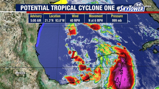 Tracking the Tropics: Potential tropical storm headed for Gulf Coast as another system tracks toward Florida