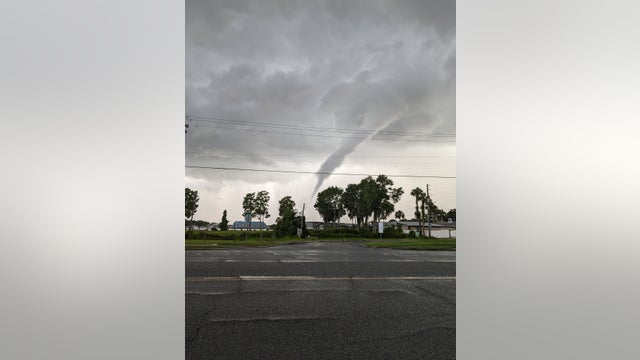 NWS says a tornado touched down in Crystal River Sunday afternoon