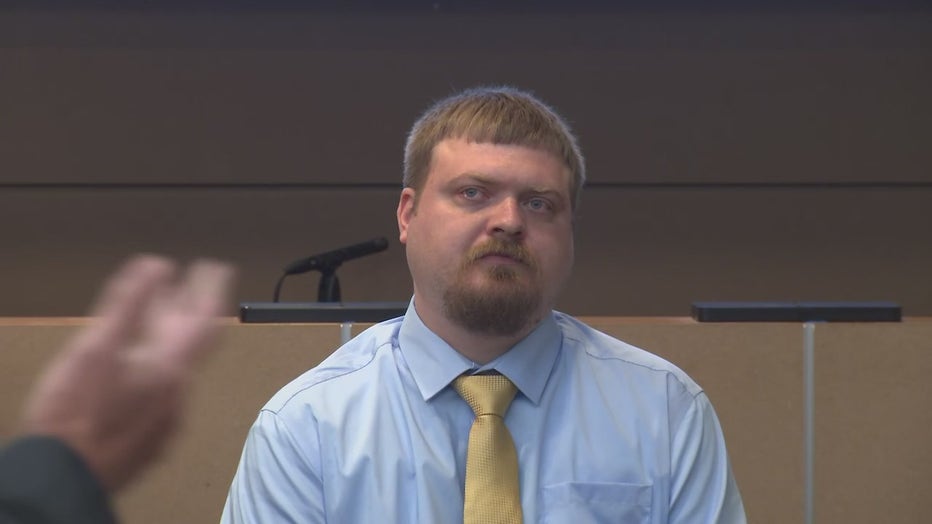 Benjamin Wysokowski, a bank teller who escaped the shooting, took the stand Tuesday morning.