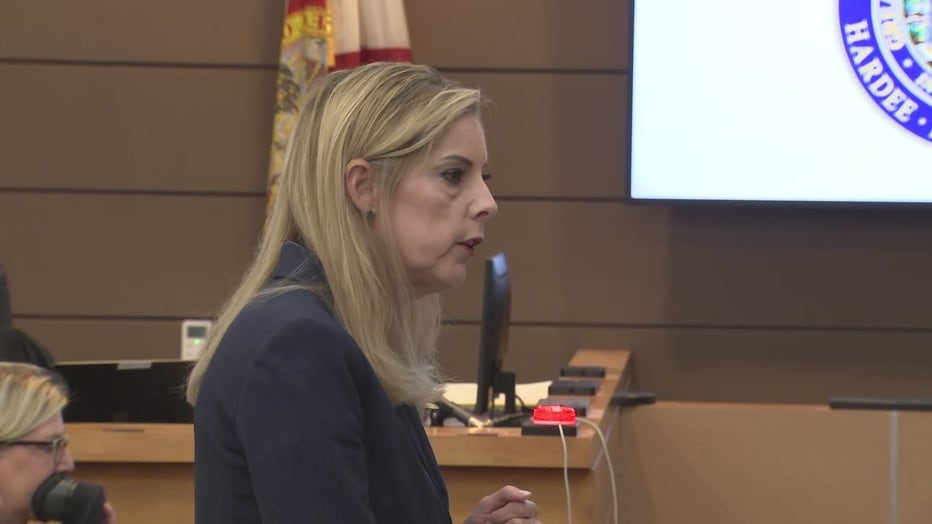 Zephen Xaver's defense attorney Jane McNeill gives closing arguments at sentencing trial. 