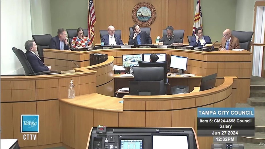 Tampa city council approved a $20,000 pay increase.