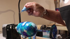 Tampa hand-painted wine glass company uses unique method to create designs