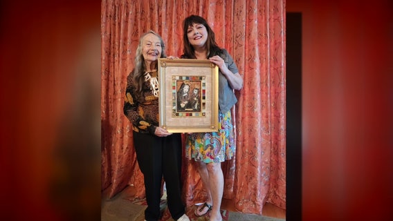 91-year-old retired art teacher's collaborative painting with daughter is on display in Dunedin exhibit