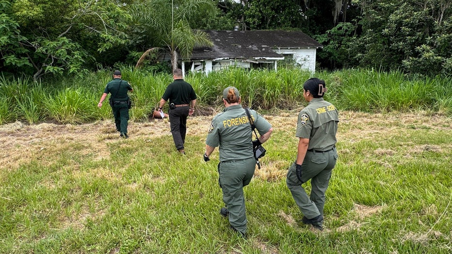 The Highlands County Sheriff's Office is conducting a death investigation after deputies say children found skeletal remains in an abandoned house on Thursday. Image is courtesy of the Highlands County Sheriff's Office. 