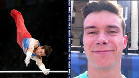 Paris Olympics: US Gymnast Brody Malone reacts after winning bronze medal in historic team final