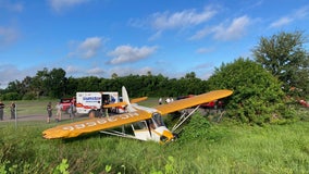 Small plane veers off runway at Clearwater Airpark