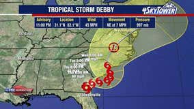 Debby blamed for four deaths in Florida; storm could bring 'catastrophic' flooding to Atlantic coast