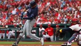 Lowe, Carlson spark Tampa Bay Rays to a 6-4 victory over Cardinals that avoids a sweep