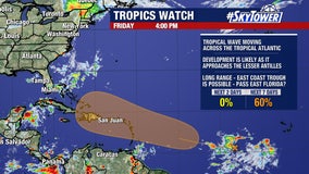 Tropical wave brewing in Atlantic may be hindered by Saharan dust