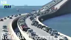 Crash on Skyway Bridge caused major backup, northbound lanes reopened