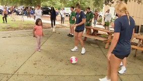 Tampa Bay Sun, organizations donate soccer balls and time to children in need