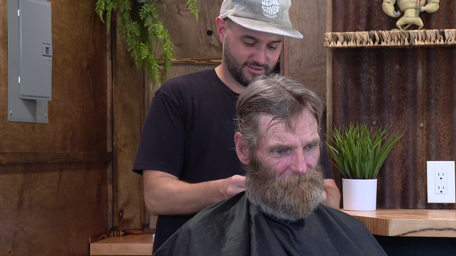 A fresh cut, a fresh start: Mobile barber trailer offers free haircuts to the homeless