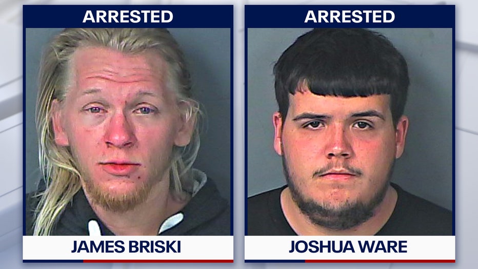 James Briski and Joshua Ware mugshots courtesy of the Hernando County Sheriff's Office. 