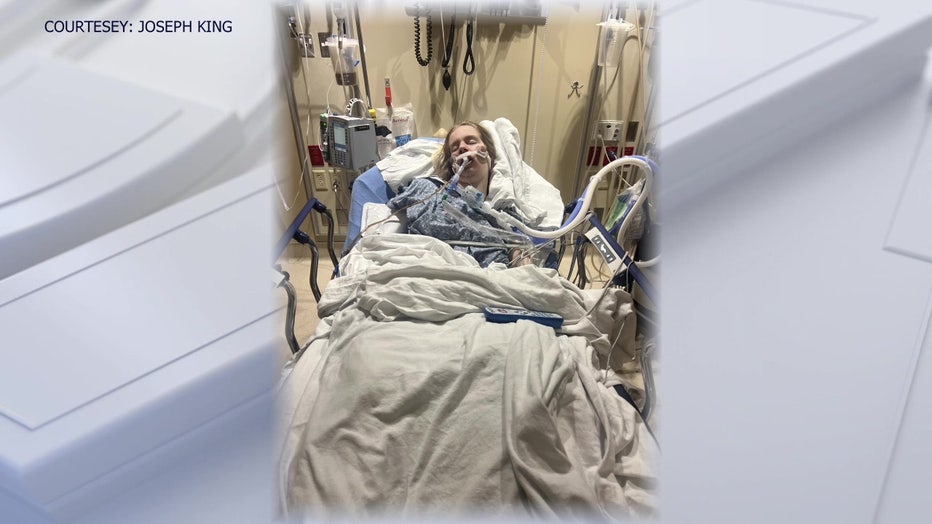 Ashley King's father said she passed away Monday morning, nearly a month after she was standing under a tree in downtown St. Petersburg that was struck by lightning. Image is courtesy of Joseph King.