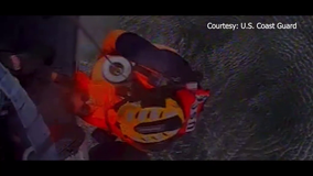 VIDEO: Coast Guard rescues 2 after boat capsizes off Pass-a-Grille Beach