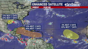 NHC tracking three tropical waves, one bringing heavy rain to Gulf Coast