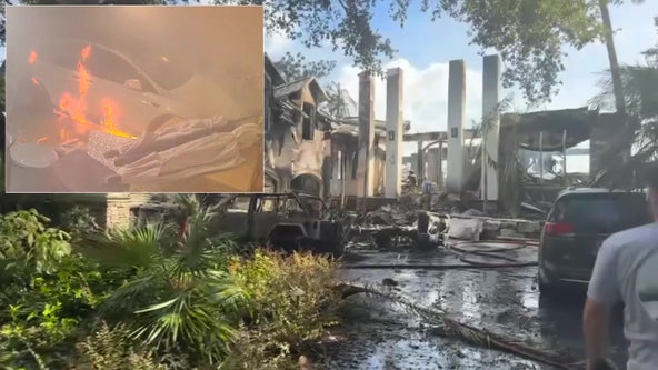 Siesta Key family ‘narrowly escapes’ house fire after video shows Tesla battery igniting in garage