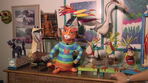 Bay Area artist uses recycled material to create whimsical pieces