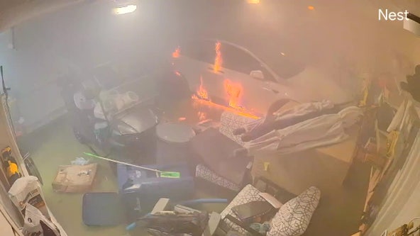 Siesta Key family ‘narrowly escapes’ house fire after video shows Tesla battery igniting in garage