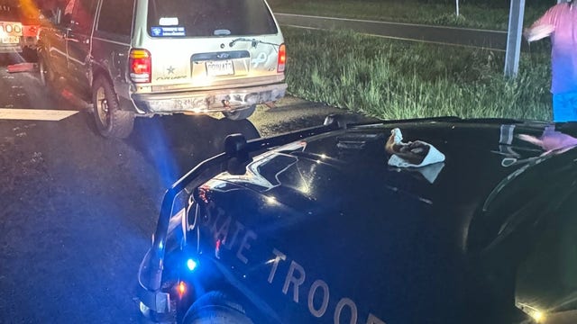Convicted felon caught with fake license plate during traffic stop in Polk County, troopers say