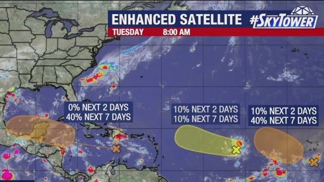 NHC tracking new tropical wave in Atlantic, 2 others pose chance of development