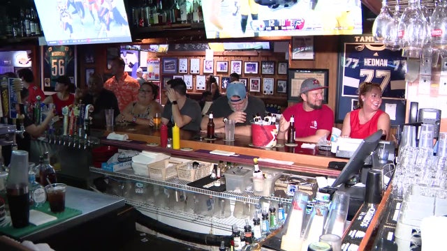 Bucs fans celebrate victory in season opener against Commanders