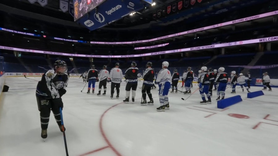 Malone Family Foundation teams up with Tampa Bay Lightning to host Tampa Warrior Hockey Academy