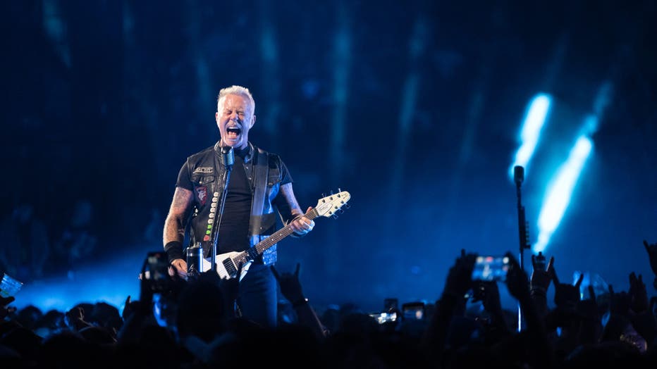 SEATTLE, WASHINGTON - AUGUST 30: Guitarist, lead vocalist and songwriter James Hetfield of Metallica performs live on stage at Lumen Field on August 30, 2024 in Seattle, Washington. (Photo by Jim Bennett/Getty Images)
