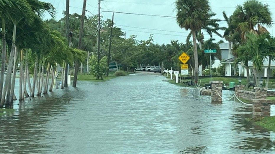 Flooding WAS reported at Colonia and Sunrise area of Nokomis. Image is courtesy of the Sarasota County Sheriff's Office.