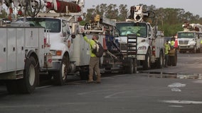 Linemen working around the clock to restore power after Hurricane Milton