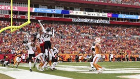 WATCH: FHP trooper sacked during Tampa Bay Buccaneers game