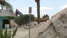 Sand removal, restoration begins on Sunset Beach after Hurricane Helene