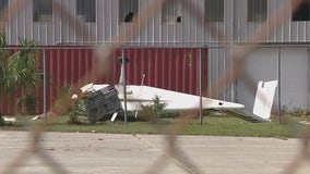 Overturned planes and damage at Venice Municipal Airport after Milton passes