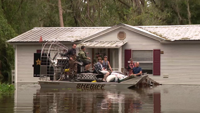 Hillsborough residents near the Alafia River rescued from floodwaters after Hurricane Milton