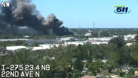 St. Pete scrap metal fire forces nearby residents to evacuate