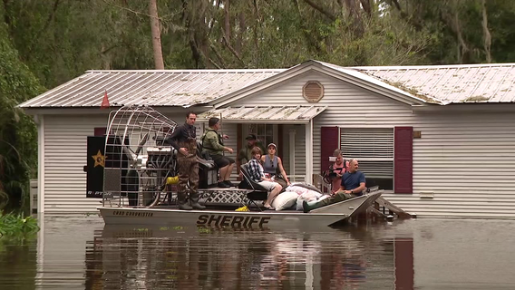 Hillsborough residents near the Alafia River rescued from floodwaters after Hurricane Milton